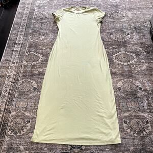 Free People T-Shirt Dress Slim Midi Green Women's Size M